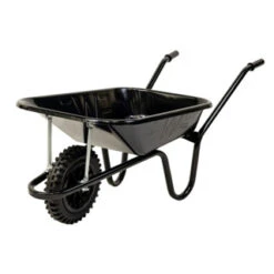 WHEELBARROW SOLID TYRE 85L PRESSED PAN CONTRACTOR