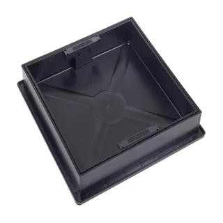 MANHOLE COVER AND FRAME SQUARE TO ROUND RECESSED 300X300MM BLOCK PAVING CD 300SR