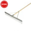 ALUMINIUM LANDSCAPE RAKE COMPLETE WITH HANDLE FAIALR